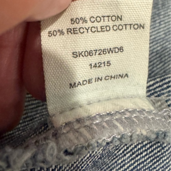 Meshki Ramsey Y2K Style Denim Maxi Skirt With Split Dark Blue size XXL NWT - Picture 8 of 8